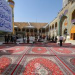 مفروش کردن صحن مطهر امیرالمؤمنین علیهالسلام با ۵۲۰ تخته فرش نفیس